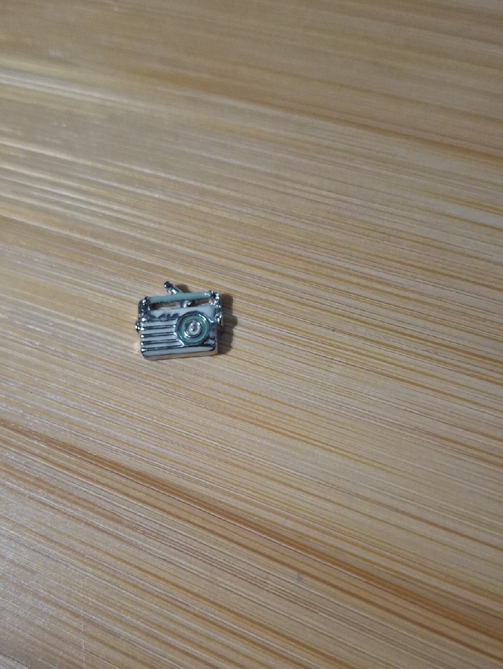 Transistor Radio Floating Locket Charm
